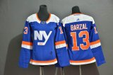 Women Adidas New York Islanders #13 Mathew Barzal blue hockey jersey