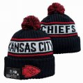 2024 Kansas City Chiefs black white NFL Sports Cuffed Knit Hats