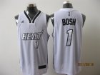 Miami Heat 1# CHRIS BOSH White cheap nba Jerseys