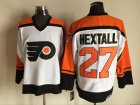 Philadelphia Flyers 27 Ron Hextall White orange throwback CCM hockey Jerseys