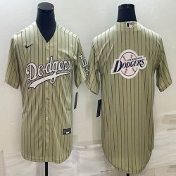 Los Angeles Dodgers blank beige new majestic MLB baseball Jerseys-BD 01