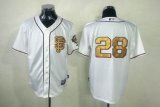 San Francisco Giants #28 POSEY white gold new MLB Jersey