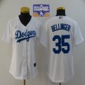 Nike Los Angeles Dodgers #35 Cody Bellinger white women majestic baseball Jersey 2020 Dodger World Series Champions