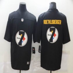 Pittsburgh Steelers #7 Ben Roethlisberger Nike black fashion Color Rush Limited Jersey