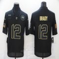 Nike Tampa Bay Buccaneers #12 Tom Brady black Salute To Service Limited Jersey-BD