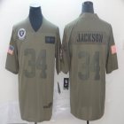 Oakland Raiders #34 Bo Jackson Nike Camo 2019 Salute to Service Retired Limited Jersey