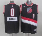 2014 Portland Trail Blazers #0 Damian Lillard black NBA Christmas Jerseys