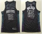 Nike Charlotte Hornets Kemba Walker #15 black nba basketball Jersey