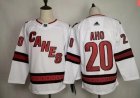 Adidas Carolina Hurricanes #20 Sebastian Aho white NHL hockey jerseys