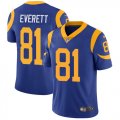 Nike Rams #81 Everett blue Color Rush Limited Jersey