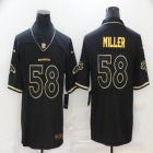 Denver Broncos #58 Von Miller Nike black gold Color Rush Limited Jersey-BD