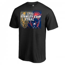 Men\'s Vegas Golden Knights vs. Washington Capitals Fanatics Branded Black 2018 Stanley Cup Final Bound Dueling Odd Man Rush T-Shirt