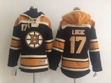 Youth Boston Bruins 17 Milan Lucic Black NHL Hooded Sweatshirt