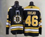 adidas Boston Bruins David Krejci #46 Black hockey jersey