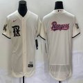 Texas Rangers blank beige Flexbase Authentic Collection Jersey city version 01