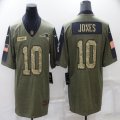 Nike New England Patriots #10 Jonathan Jones green 2021 Salute to Service Limited Jersey 01