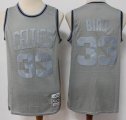 Boston Celtics #33 Larry Bird gray throwback NBA Jersey-S8