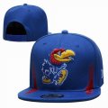 2023 Kansas Jayhawks blue NCAA Snapback Hats