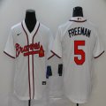 Nike Atlanta Braves #5 Freddie Freeman white majestic baseball jersey