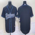 Nike Los Angeles Dodgers blank black majestic baseball jerseys Joint name -BD