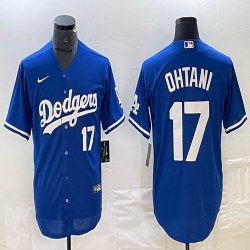 Los Angeles Dodgers #17 Shohei Ohtani Nike blue majestic baseball Jersey-BD 24