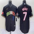 2023 World Cup Mexico #7 Julio Urias black majestic baseball jerseys 211