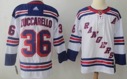 Adidas New York Rangers Mats Zuccarello 36# white hockey jersey