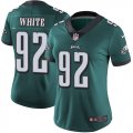 Women nike Philadelphia Eagles #92 White green Color Rush Limited Jersey