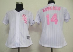 Chicago White Sox 14 Paul Konerko White MLB Women Jerseys