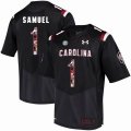 Custom South Carolina #1 Deebo Samuel black fashion college football jersey