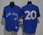 2017 Toronto blue jays #20 Josh Donaldson blue Flexbase Authentic Collection Jersey