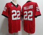 Nike Georgia Bulldogs #22 Javon Bullard red college football Jersey 03