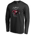 Wisconsin Badgers Midnight Mascot Long Sleeve T-Shirt - Black