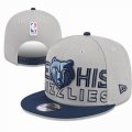 2023 Memphis Grizzlies gray NBA Snapback Hats