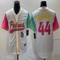 Nike San Diego Padres #44 Joe Musgrove white red green MLB Baseball jerseys Joint name-BD 01