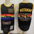 Denver Nuggets 55# Dikembe Mutombo black throwback nab Jerseys-LC