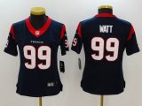 Women Houston Texans #99 J.J. Watt Nike dark blue Color Rush Limited Jersey