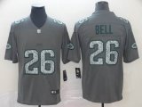 Nike New York Jets #26 Le Veon Bell gray fashion Rush Limited Jersey