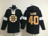 Boston Bruins RASK #40 Black nhl Hooded Sweatshir