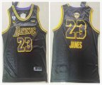 Los Angeles Lakers #23 LeBron James black NBA jerseys 2020 Final Edition-XD