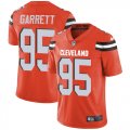 Cleveland Browns #95 Myles Garrett orange Nike Color Rush Limited Jerseys