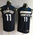 Nike Minnesota Timberwolves #11 Jamal Crawford black nba basketball jersey-QLM