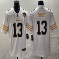 Nike San Francisco 49ers #13 Brock Purdy white Color Rush Limited Jersey with 75 th patch