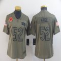 Women Chicago Bears #52 Khalil Mack Nike Camo 2019 Salute to Service Limited Jersey