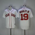 Boston Red Sox #19 Jackie Bradley Jr. white Majestic baseball jersey