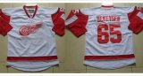 Reebok Detroit Red Wings DEKERSER #65 white nhl Jersey