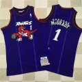 Toronto Raptors #1 Tracy McGrady Purple 1998-99 Throwback NBA Jersey