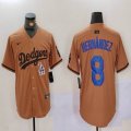 Nike Los Angeles Dodgers #8 Enrique Hernandez majestic baseball jerseys Joint Name 02