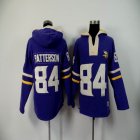 Minnesota Vikings #84 Cordarrelle Patterson purple nfl Hooded Sweatshirt