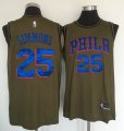 Philadelphia 76ers #25 Ben Simmons Green nike nba jersey